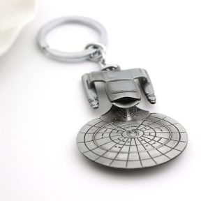 Star Trek Spacecraft U.S.S. Enterprise Air Plane Charm Keychain  Key Ring Pendant Film Collection free shipping