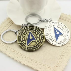 Free Shipping New Arrival Star Trek Shield Metal Keychain Pendant Key Chain Chaveiro Key Ring