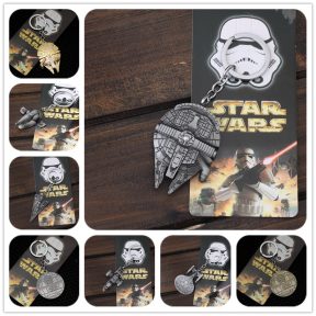 Star Wars Spaceship keychain Millennium Falcon warships  Key Chain ring for man J-46