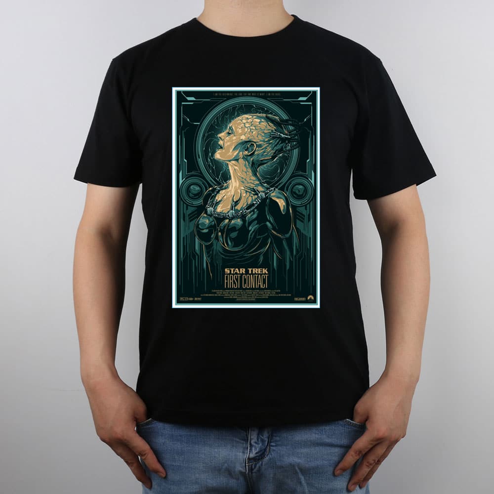 <font><b>Star</b></font> <font><b>Trek</b></font> Fine Art The Menagerie Online Dyson Sphere Spire Concept t-shirt Top Pure Cotton Men T Shirt New Design High Quality