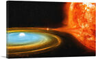 ARTCANVAS White Dwarf Devouring A Sun Star Canvas Art Print