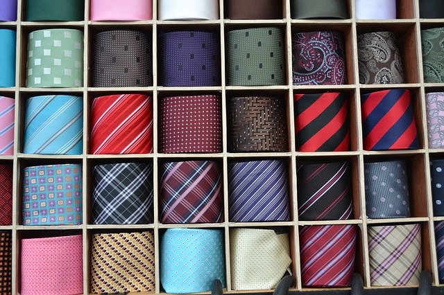 silk tie, sales man, collection of ties