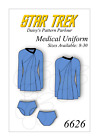 Star Trek Sewing Pattern TOS Medical Dress Uniform Cosplay Comic Con Fancy