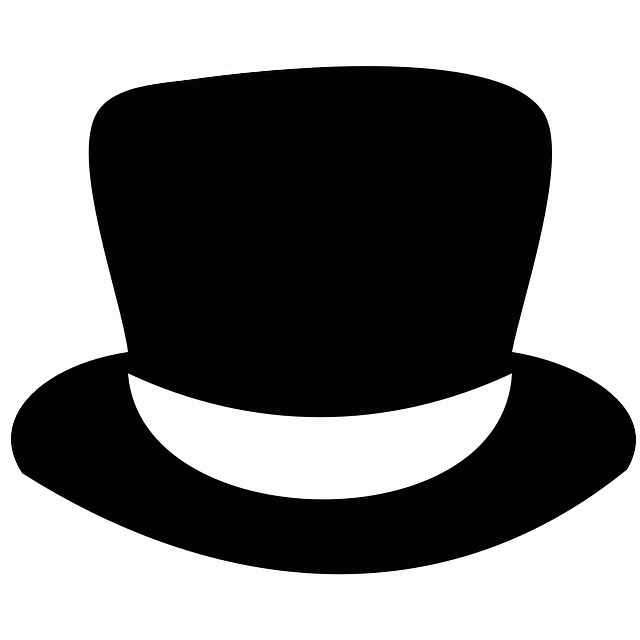 topper, hat, black