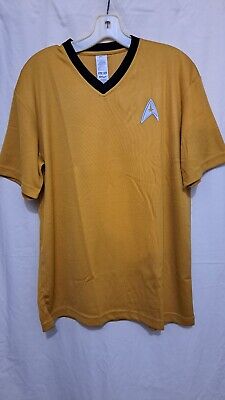 Men's L Kellogg's Gold Promotional Star Trek Shirt Uniform 2009 New Costume