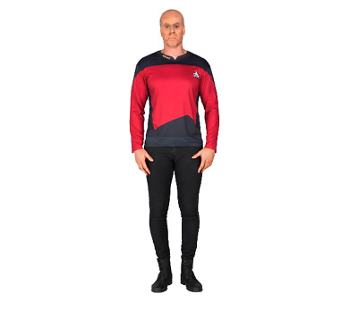 Official Star Trek Picard Costume Next Generation Uniform Trekkie Fancy Dress
